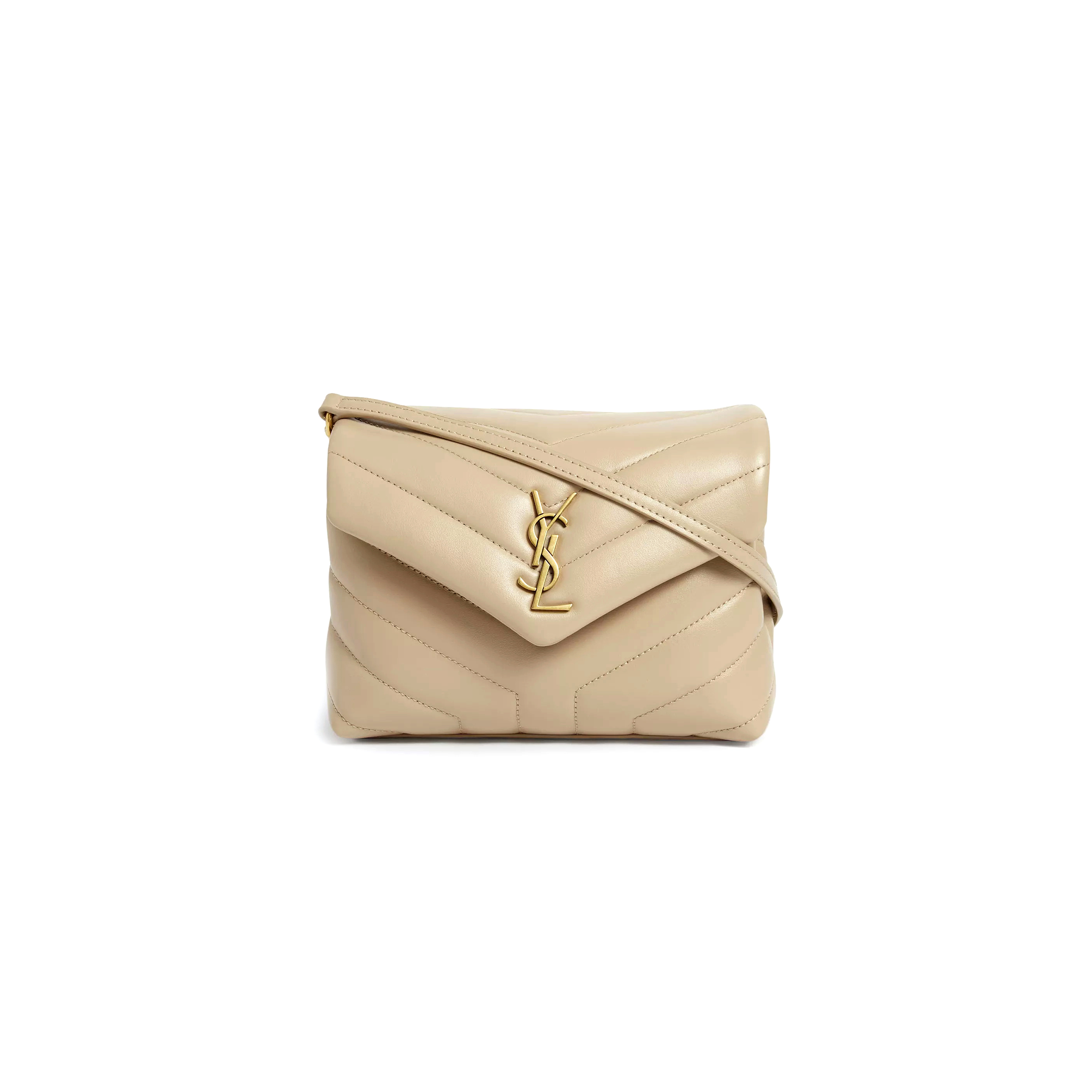 YSL TOY LOULOU SHOULDER BAG IN QUILTED LEATHER DAE204123186 (20*14*7cm)